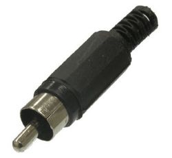 Штекер RCA (тюльпан) 7-0206 / RP-405 black