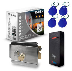 Комплект СКУД  KIT-M010MF-WP-SL эл. механический замок, RFID