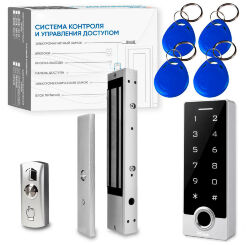 Комплект СКУД  KIT-TF2MF-WP-W-280 для улицы, до 10000 пользователей, металл, тип Mifare, магнитный замок 280 кг