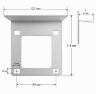 Комплект электромеханический замок с козырьком Undino UD-KIT-EML-G-RLB
