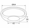 Браслет доступа RFID EM-Marine PS-W003-EM Красный, 125 кГц, без перезаписи