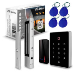 Система СКУД PS-Link KIT-T12EM-P-350 / эл. магнитный замок 350кг / кодовая панель / RFID