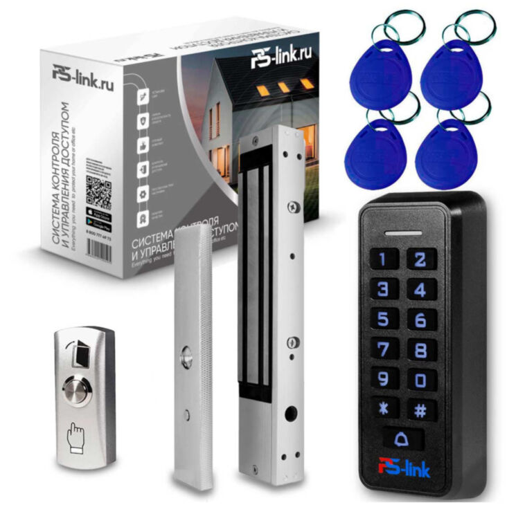 Система СКУД Ps-Link KIT-K33EM-280 / кодовая панель / RFID / замок 280