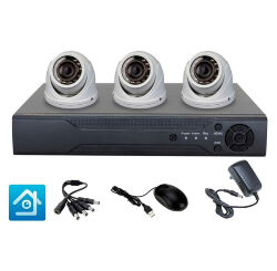 Комплект видеонаблюдения AHD 5Мп KIT-A503HDV-NC 3 камеры, антивандальный, без кабеля