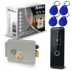 Система СКУД Ps-Link KIT-H102-G / сканер отпечатков / эл. механический замок / RFID, WIFI