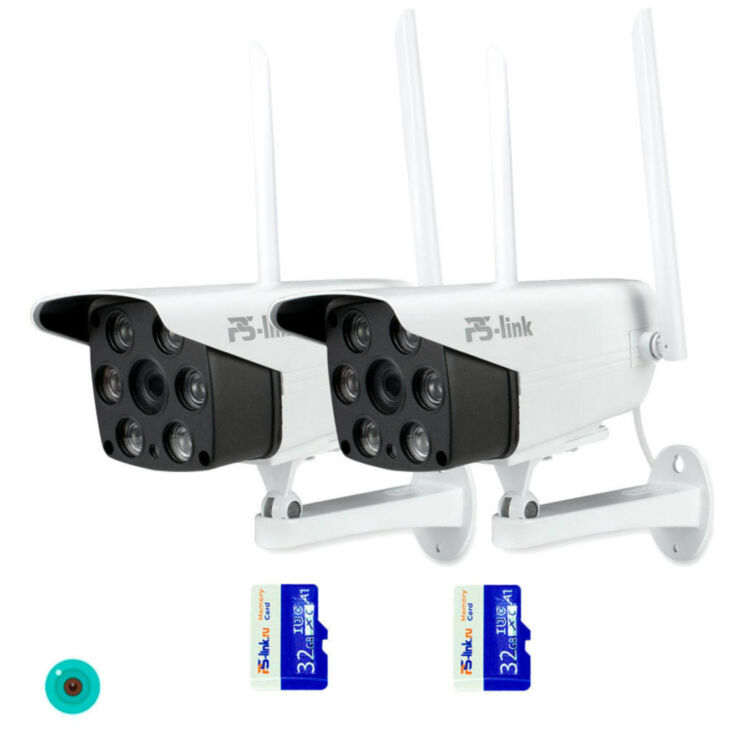 Комплект видеонаблюдения WIFI Ps-Link KIT-XMS302-WIFI / 3Мп / 2 камеры