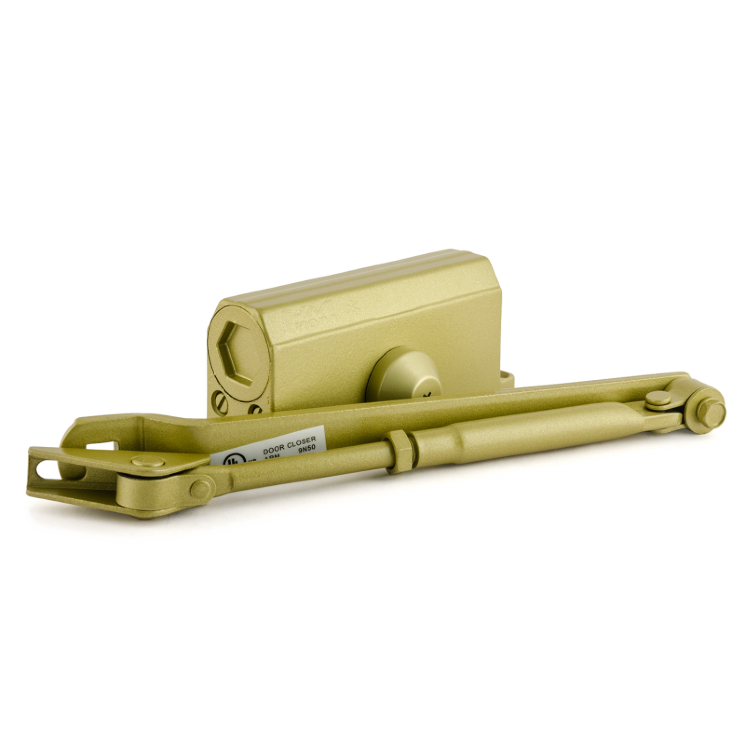 Доводчик дверной Нора-М 4S (золото) до 120 кг морозостойкий