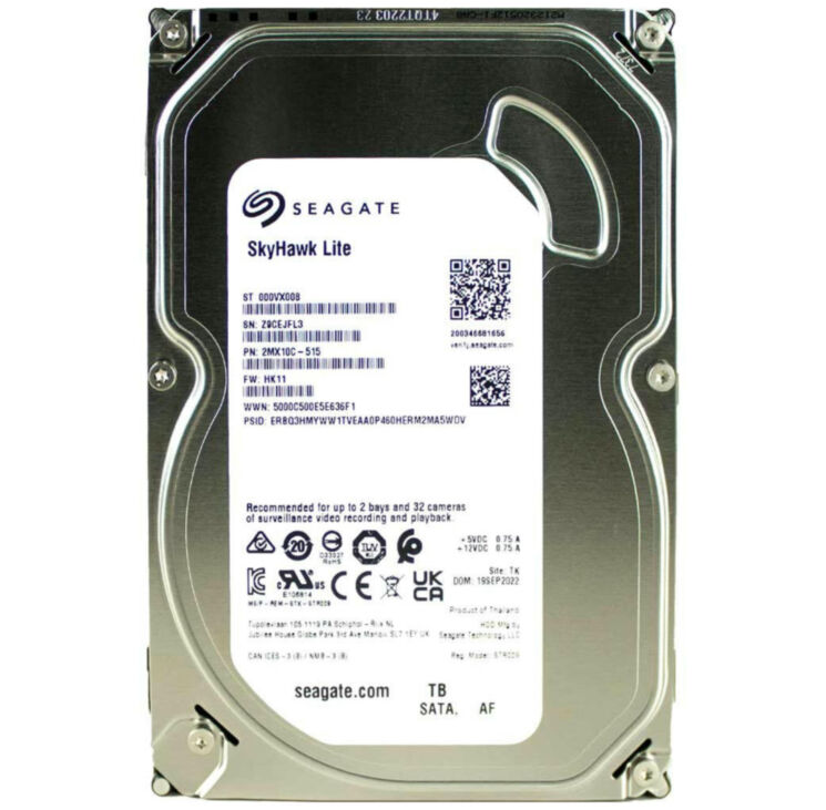 Жесткий диск Seagate SkyHawk Lite для видеорегистратора HDD 2Tб