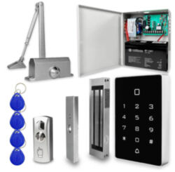Система СКУД  KIT-T12EM-180UPS с доводчиком 40, блоком резервного питания, 7Ач, сенсорная панель