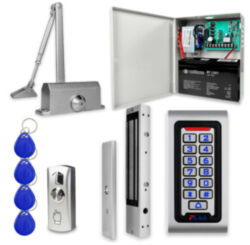 Система СКУД  KIT-S601EM-280UPS с доводчиком 65, блоком резервного питания, 7Ач, замок 280кг