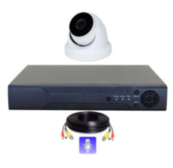 Комплект видеонаблюдения AHD 8Мп PST K01AXM 1 камера для помещения 1 микрофон