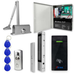 Система СКУД  KIT-M010EM-350UPS с доводчиком 85, блоком резервного питания, 7Ач, 10000 карт