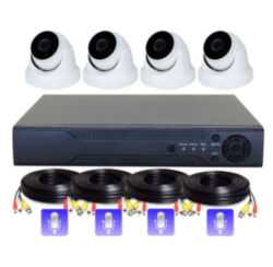 Комплект видеонаблюдения AHD 8Мп PST K04AXM 4 камеры для помещения 4 микрофона