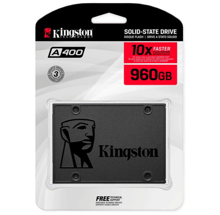 Твердотельный накопитель Kingston 2.5 SATA SSD OEM A400 UV502 960Гб