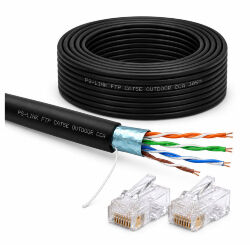Кабель витая пара FTP4 cat.5E CCA 40 метров  FTP-CCA40-OUT уличный