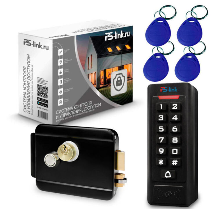 Система СКУД Ps-Link KIT-C1EM-W-B / кодовая панель / RFID / WIFI
