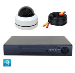 Готовый комплект AHD видеонаблюдения с 1 поворотной камерой 2 Мп для дома, офиса PST AHD-K01RTB