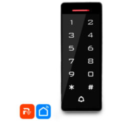 Панель доступа  PS-T1202EM-WP-W кодонаборная сенсорная панель, WIFI модуль, 2000 пользователей, IP66, пластик