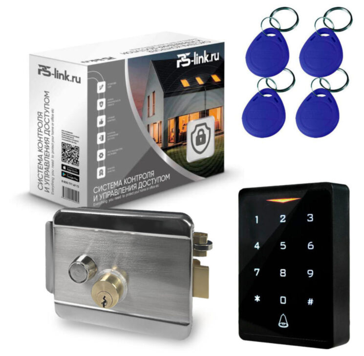 Система СКУД Ps-Link KIT-CH1-SSM / кодовая панель / эл. механический замок / RFID, WIFI
