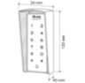 Козырёк для панели доступа Ps-Link PS-T1202EM-WP-W серый PETG