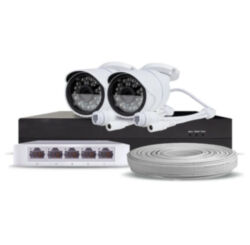 Готовый комплект IP видеонаблюдения c 2 уличными 2Mp камерами PST IPK02CH