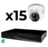 Комплект видеонаблюдения IP 8Мп KIT-A815IP-ST 15 камер для помещения, аналитика, детекция человека, область вторжения