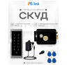 Система СКУД KIT-T6MF-B на 1 дверь, металлическая сенсорная панель, 2000 Mifare ключей, замок черный, тип закрытый